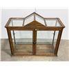 Image 2 : Antique Oak Display Cabinet Show Case
