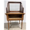 Image 2 : Antique Oak Display Cabinet Show Case