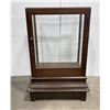 Image 2 : Antique Oak Display Cabinet Show Case