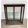 Image 1 : Antique Oak Display Cabinet Show Case