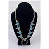Image 1 : Navajo Sterling Silver Turquoise Squash Blossom