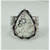 Image 1 : Giant Navajo White Buffalo Turquoise Bracelet