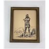 Image 1 : Ink Drawing of a Frontiersman