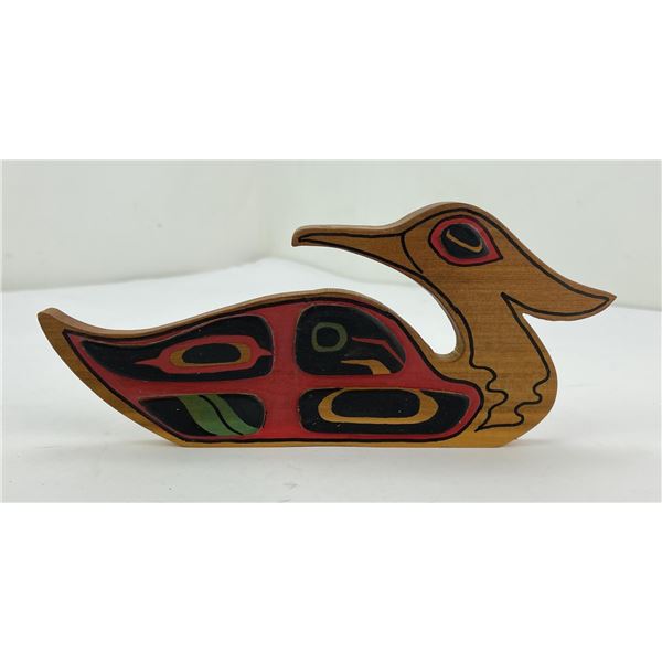 George Gulli Carved Northwest Coast Duck Plaque