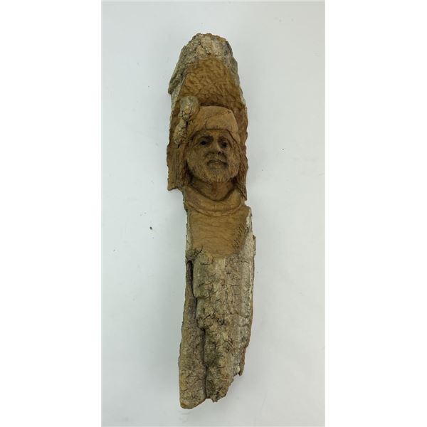 Montana Cottonwood Carving Mountain Man