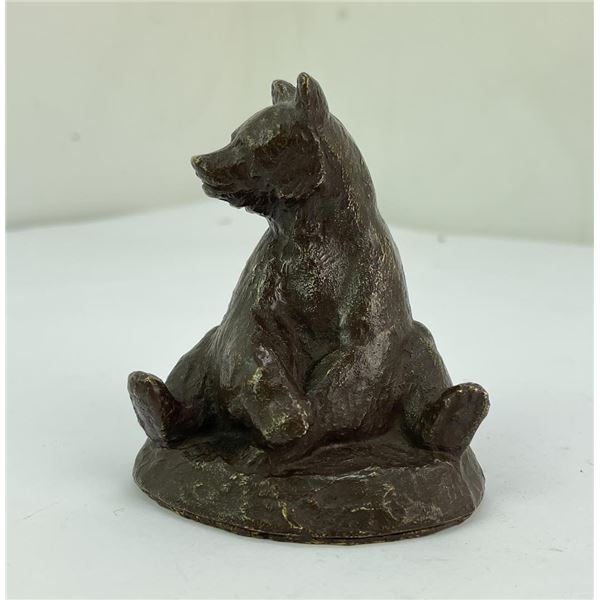 Montana Sitting Grizzly Bear Bronze