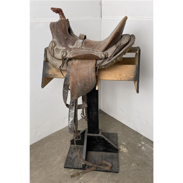 Antique Montana Cowboy Saddle