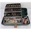Image 1 : Vintage Fishing Tackle Box and Contents
