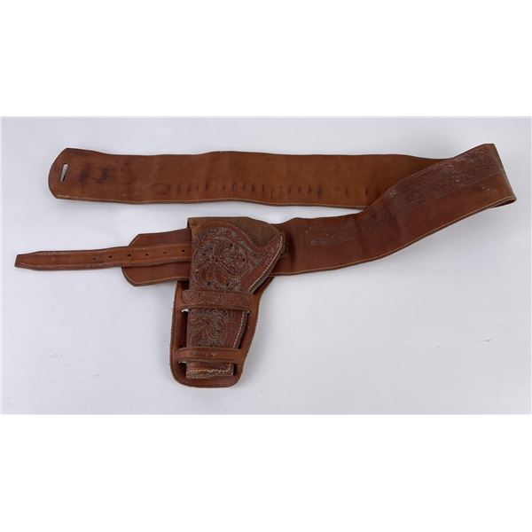 FA Meanea Cheyenne Wyoming Leather Pistol Belt