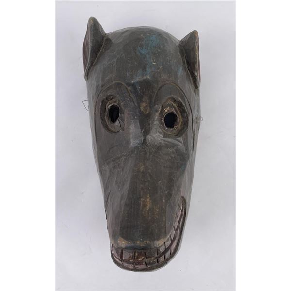 Himalayan Carved Wood Monkey Mask