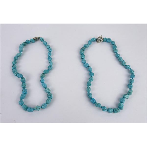 Turquoise Dyed Howlite Necklaces