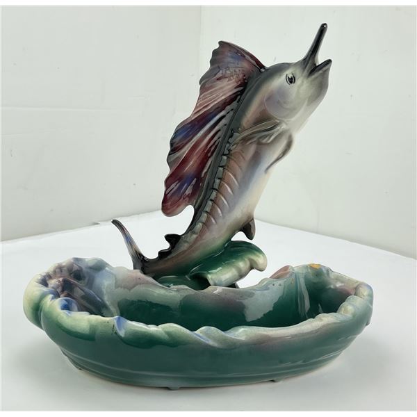 Mid Century Lane Pottery Marlin Console Bowl