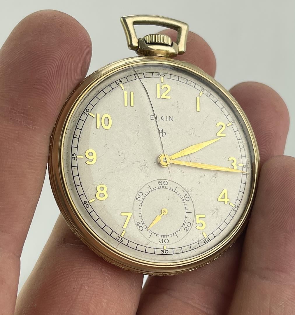 Elgin 546 Gold Filled Pocket Watch 1947