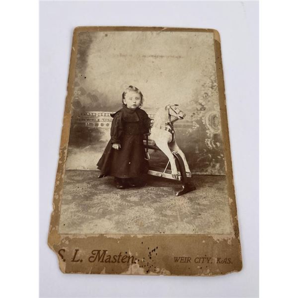 Kansas Little Girl Rocking Horse Cabinet Photo