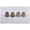 Image 1 : Lot of 4 Victorian Sterling Silver Thimbles
