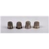 Image 2 : Lot of 4 Victorian Sterling Silver Thimbles