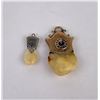 Image 1 : 10k Gold BPOE Elks Teeth Watch Fob Pendants