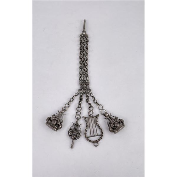 Victorian Coin Silver Chatelaine