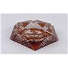 Image 2 : Czechoslovakian Cut Glass Bohemian Ashtray
