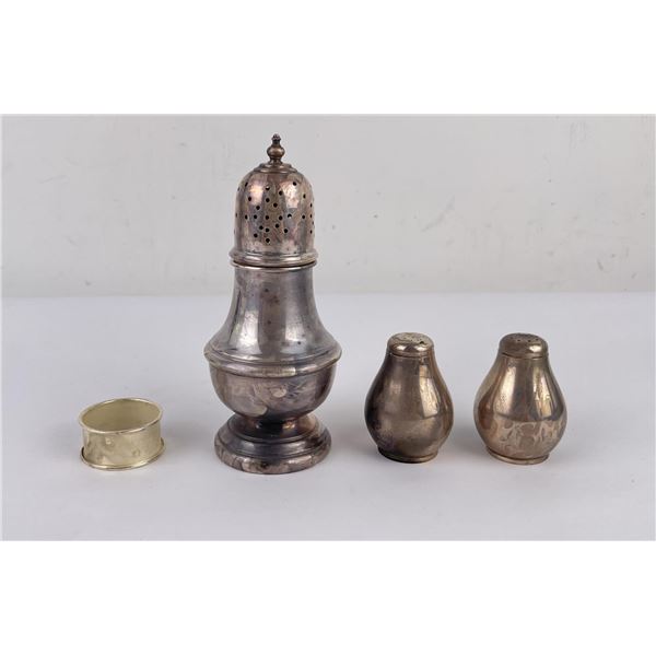 Collection of Silver Items Muffineer