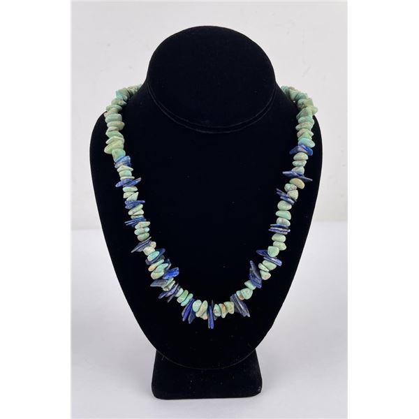Navajo Turquoise and Lapis Lazuli Necklace
