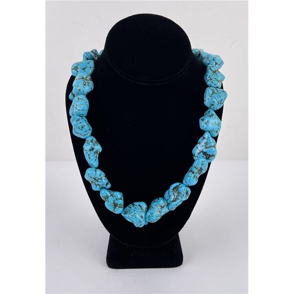 Navajo Turquoise Nugget Necklace