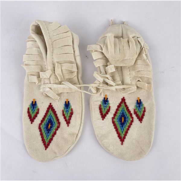 Montana Kootenai Indian Beaded Moccasins