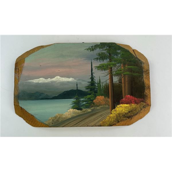 Antique Glacier Park Tourist Plein Air Painting