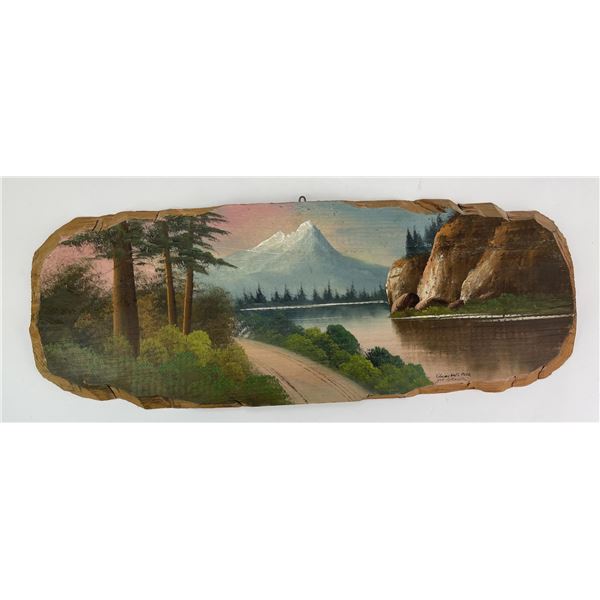 Antique Glacier Park Tourist Plein Air Painting