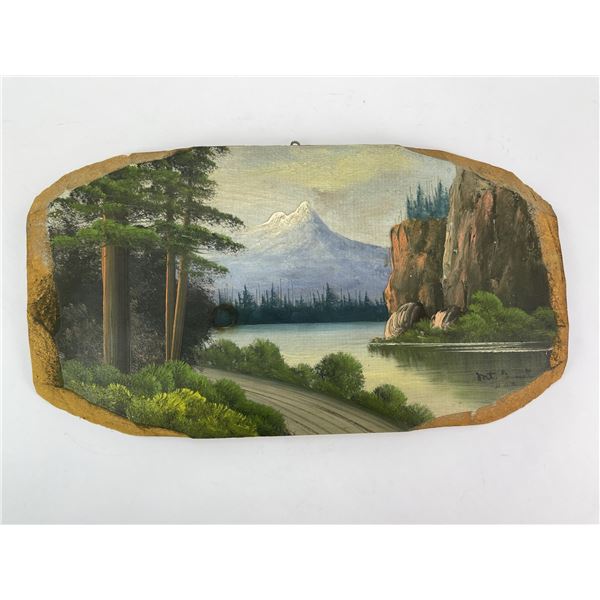 Antique Glacier Park Tourist Plein Air Painting