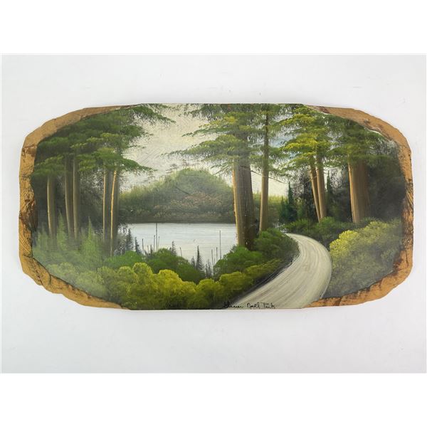 Antique Glacier Park Tourist Plein Air Painting