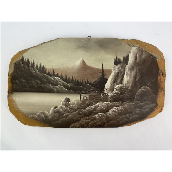 Antique Glacier Park Tourist Plein Air Painting