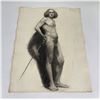 Image 1 : Frederick Kress Drawing Nude Study California
