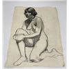 Image 1 : Frederick Kress Drawing Nude Study California