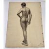 Image 1 : Frederick Kress Drawing Nude Study California