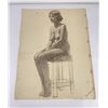 Image 1 : Frederick Kress Drawing Nude Study California