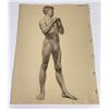 Image 1 : Frederick Kress Drawing Nude Study California