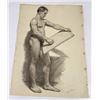 Image 1 : Frederick Kress Drawing Nude Study California