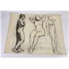 Image 1 : Frederick Kress Drawing Nude Study California