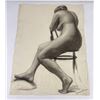 Image 1 : Frederick Kress Drawing Nude Study California