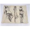 Image 2 : Frederick Kress Drawing Nude Study California