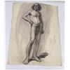 Image 1 : Frederick Kress Drawing Nude Study California