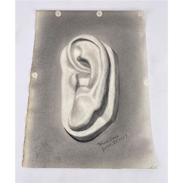 Frederick Kress Drawing Ear Study California