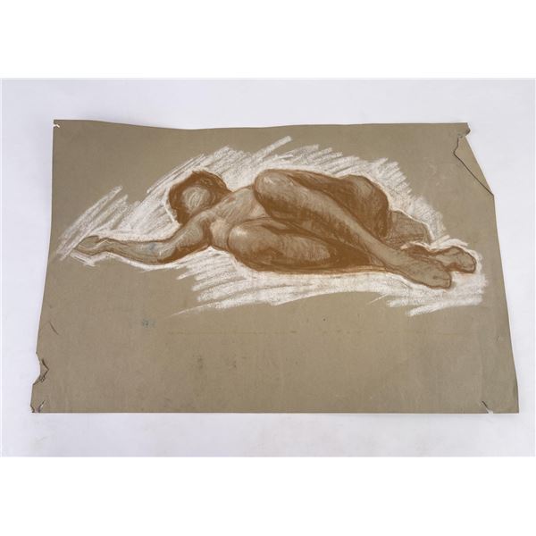 Frederick Kress Drawing Nude Study California