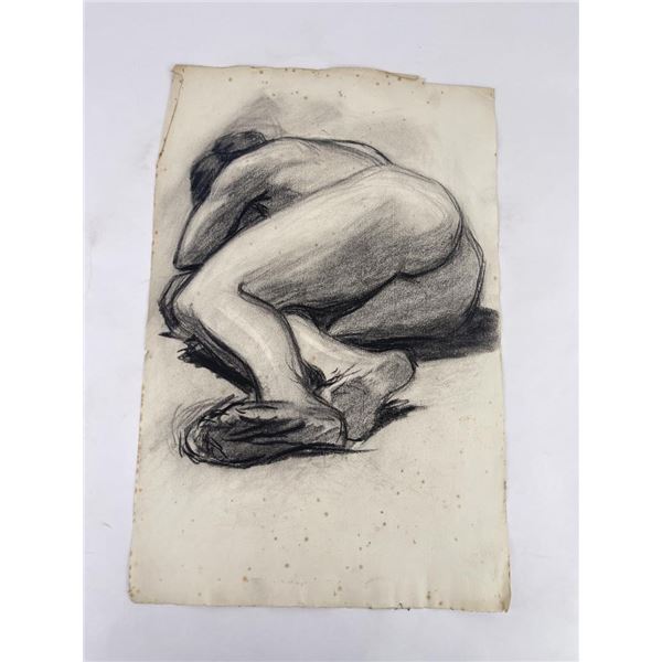 Frederick Kress Drawing Nude Study California