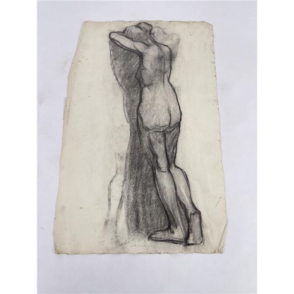Frederick Kress Drawing Nude Study California