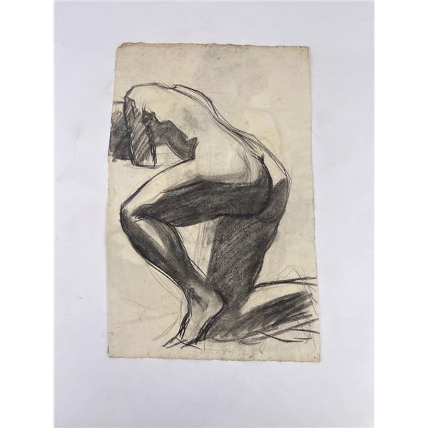 Frederick Kress Drawing Nude Study California