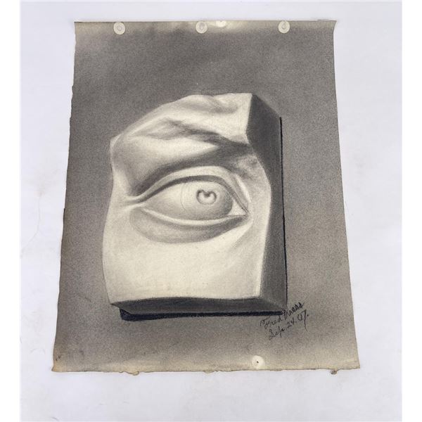 Frederick Kress Drawing Eye Study California