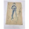 Image 2 : Frederick Kress Drawing Cowboy Study California