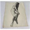 Image 1 : Frederick Kress Drawing Nude Study California